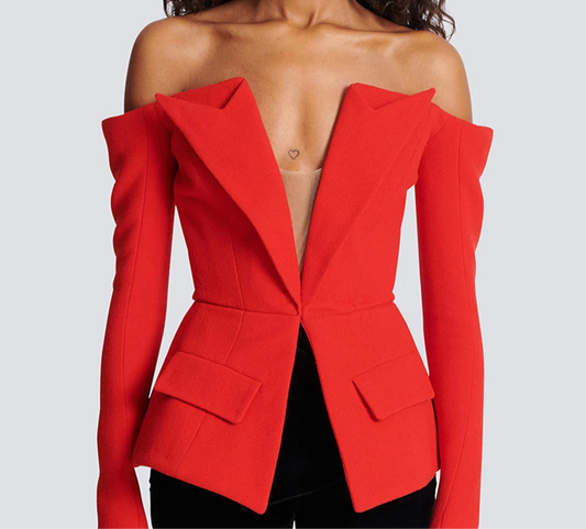 Off Shoulder Slimming Blazer