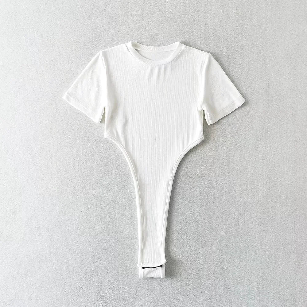 High Slit Slimming Bodysuit