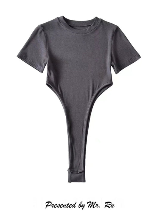 High Slit Slimming Bodysuit