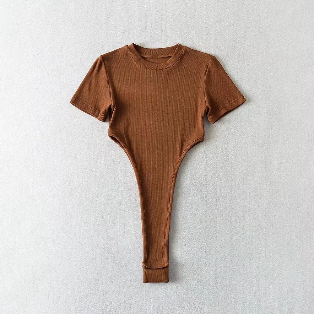 High Slit Slimming Bodysuit
