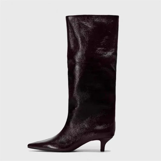 New York City Low Knee-High Boots
