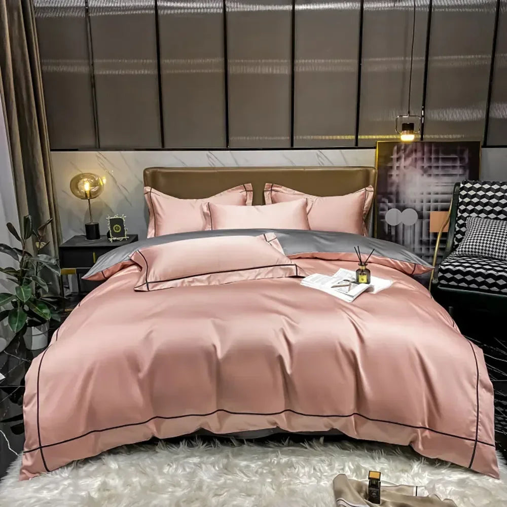 Svetanya Embroidery 100% Egyptian Silk Bedding