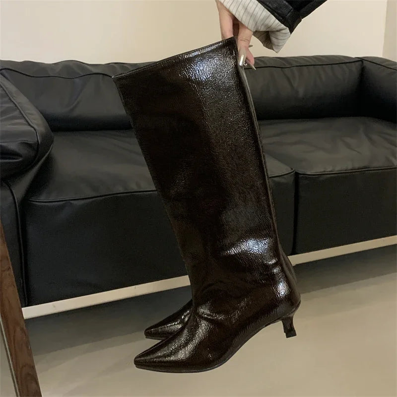 New York City Low Knee-High Boots