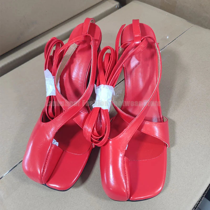 Ankle Strap Split Toe Shoes