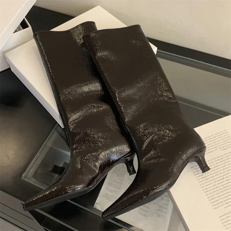 New York City Low Knee-High Boots