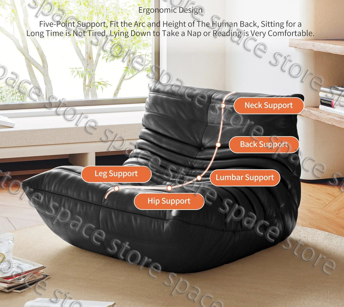 Single Caterpillar Sofa Balcony Leisure Chair