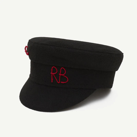 USPOP Monogram-embellished Newsboy Letter Cap