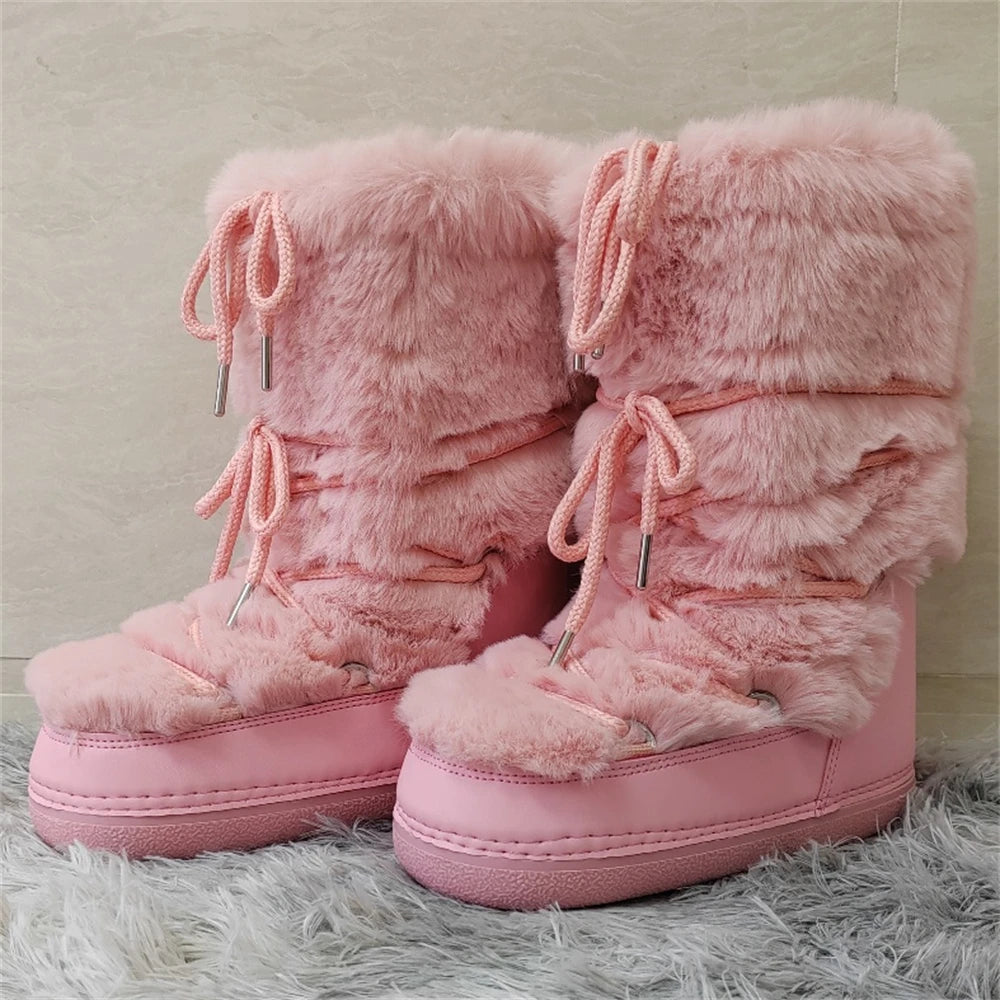 Faux Fur Warm Moon Boots